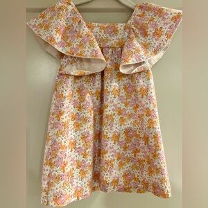 Zara Pink and Orange Floral Dress